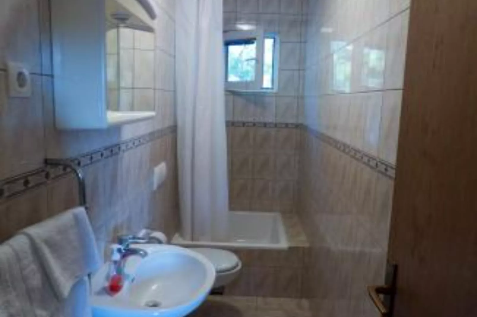 Beachfront Apartments Plaža - One Bedroom Apartment A3-Badkamer