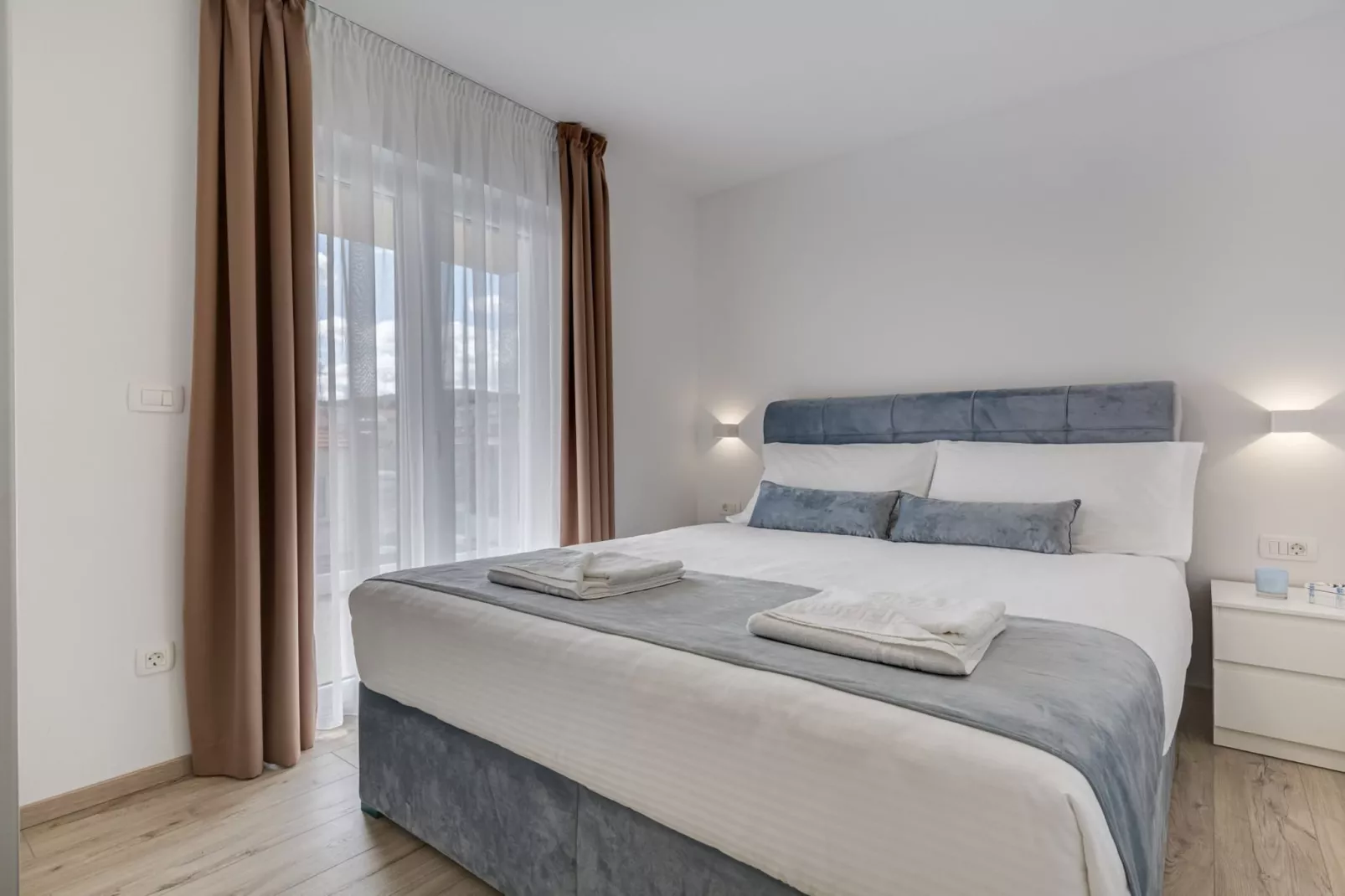 Exclusive Vodice Apartments - Penthouse Apartment with Balcony A6-Slaapkamer