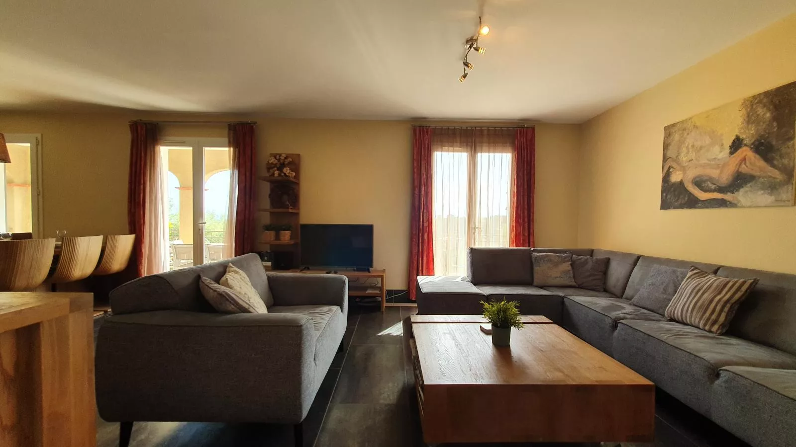 Le Jardin des Olives-Woonkamer