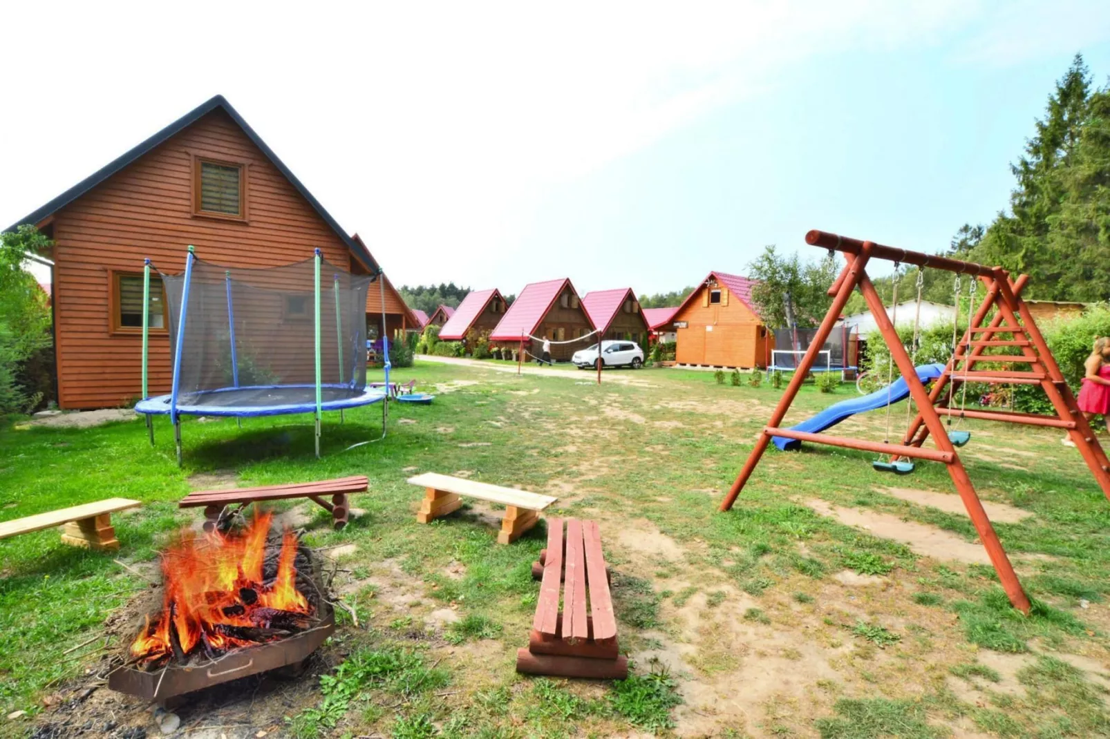 Bliźniacze domki parterowe Jarosławiec-Tuinen zomer