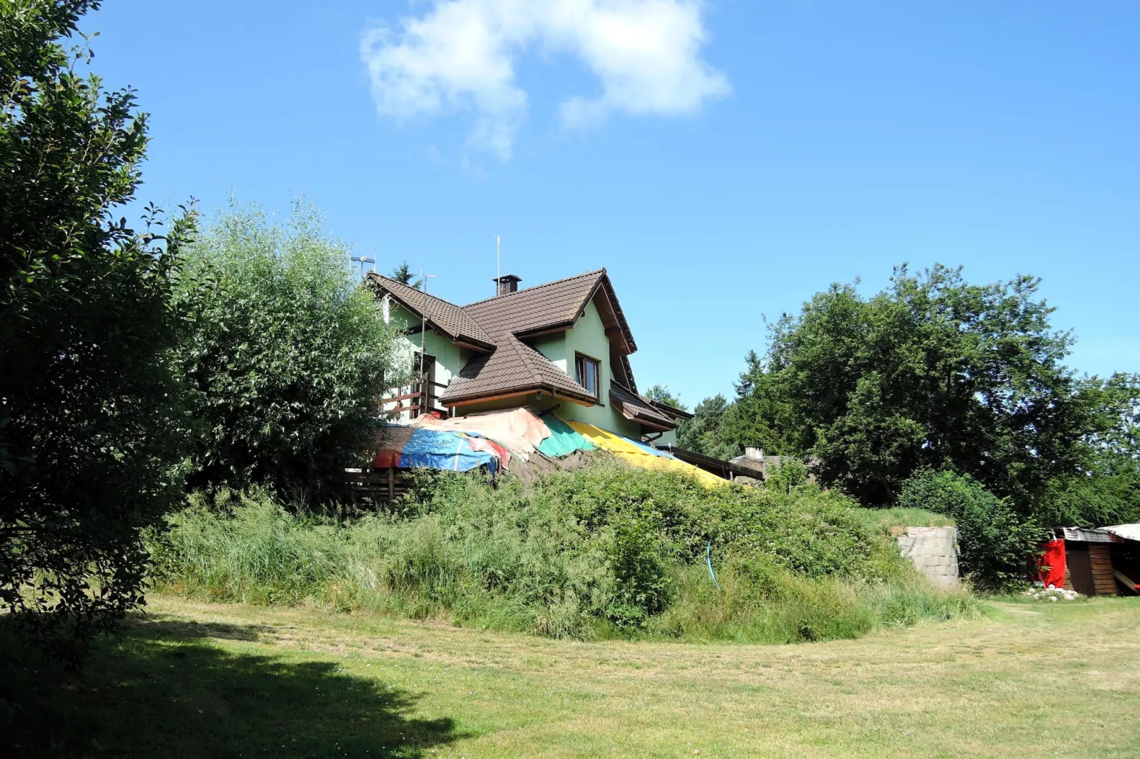 Pod świerkami pokój nr 4 dla 3 osób-Buitenkant zomer
