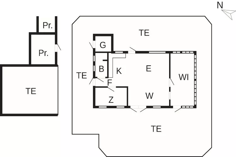 2 persoons vakantie huis in Læsø-By Traum-Plattegrond