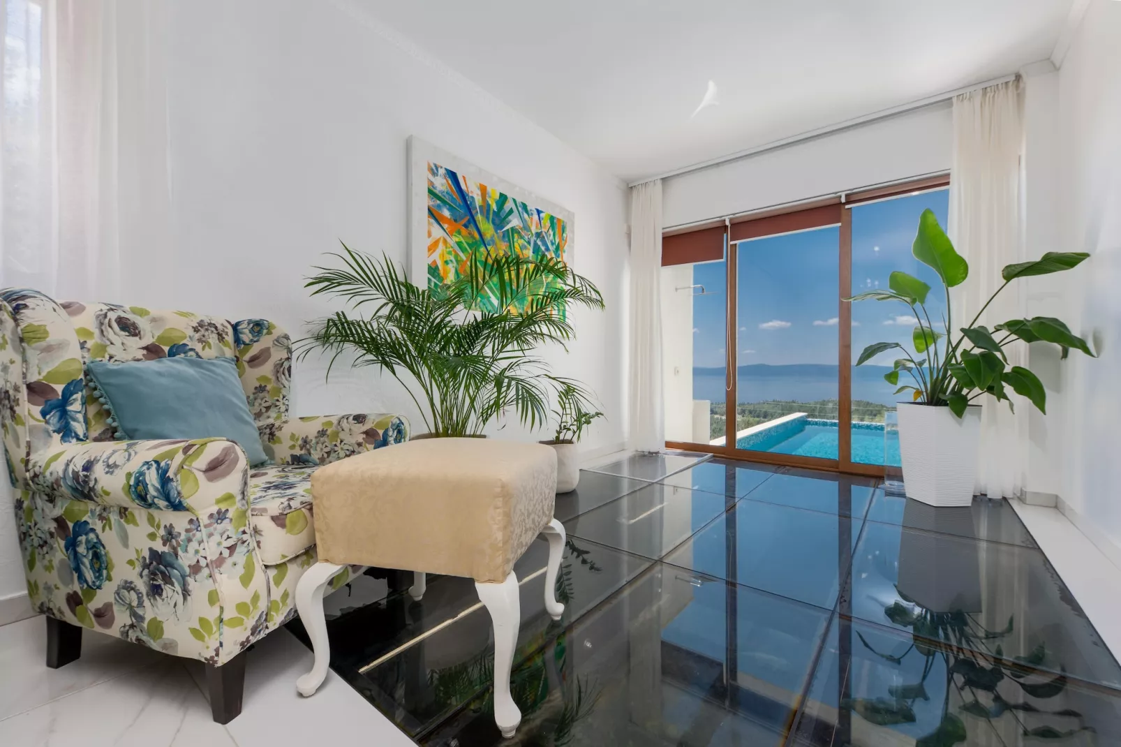 Villa Amare Makarska - E6 circa 150 qm für max 6 Pers-Woonkamer