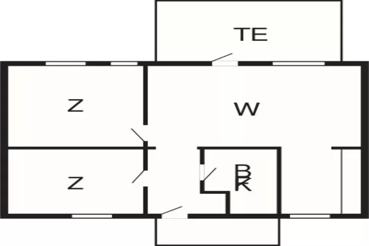 3 room,m/Harbour v.,ground/1.floor-Plattegrond