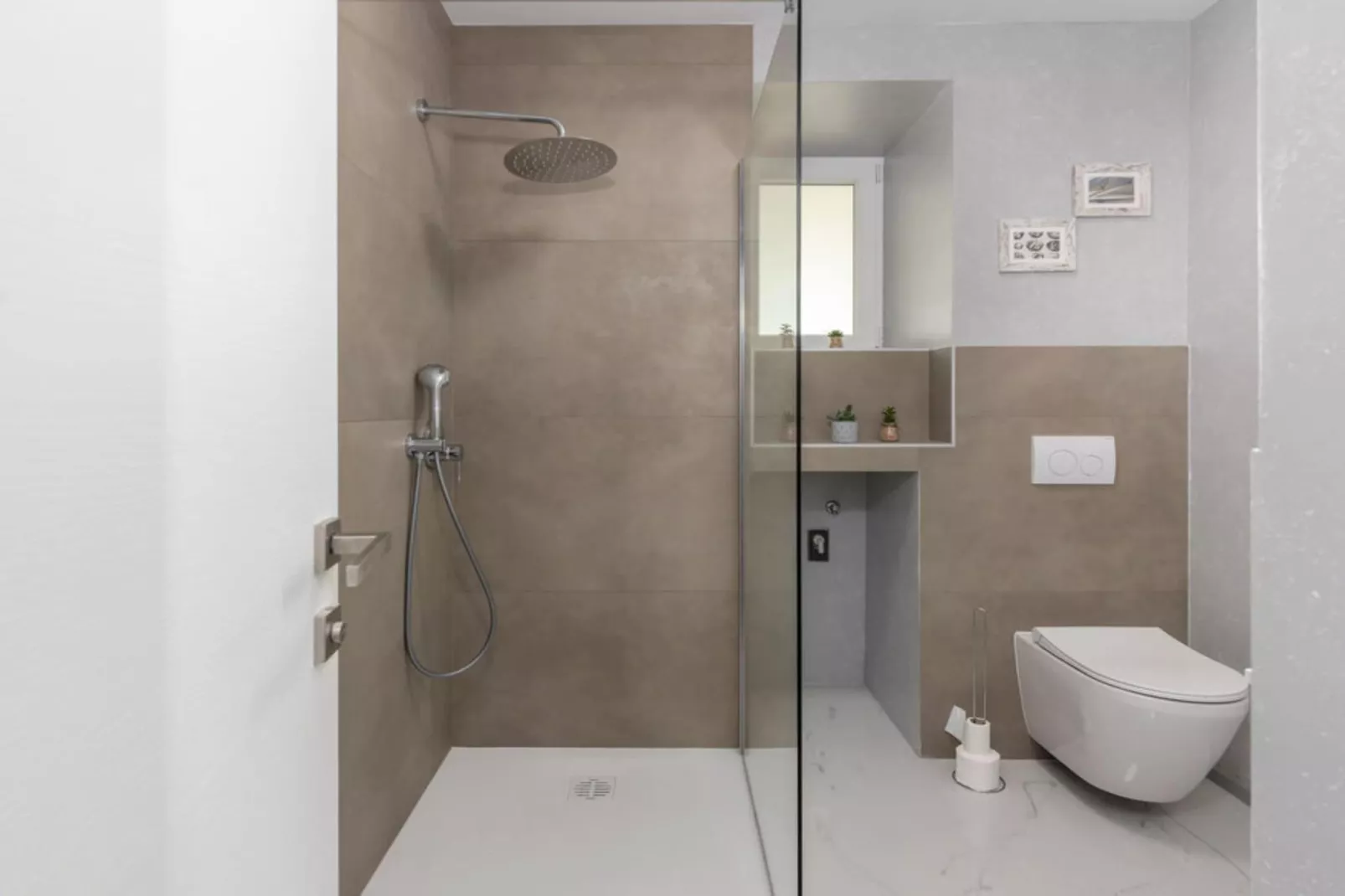 Apartments Bregha - Three Bedroom Apartment with Sea View-Badkamer