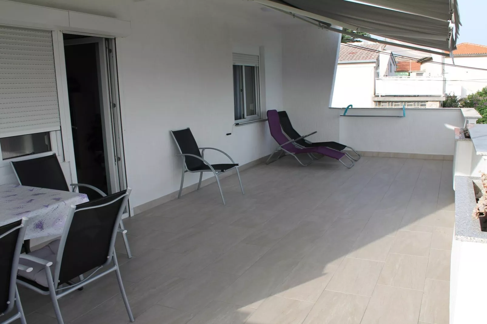 Serene Sea View Krk Apartment with Balcony - Two Bedroom Apartment with Sea View and Balcony-Terrasbalkon