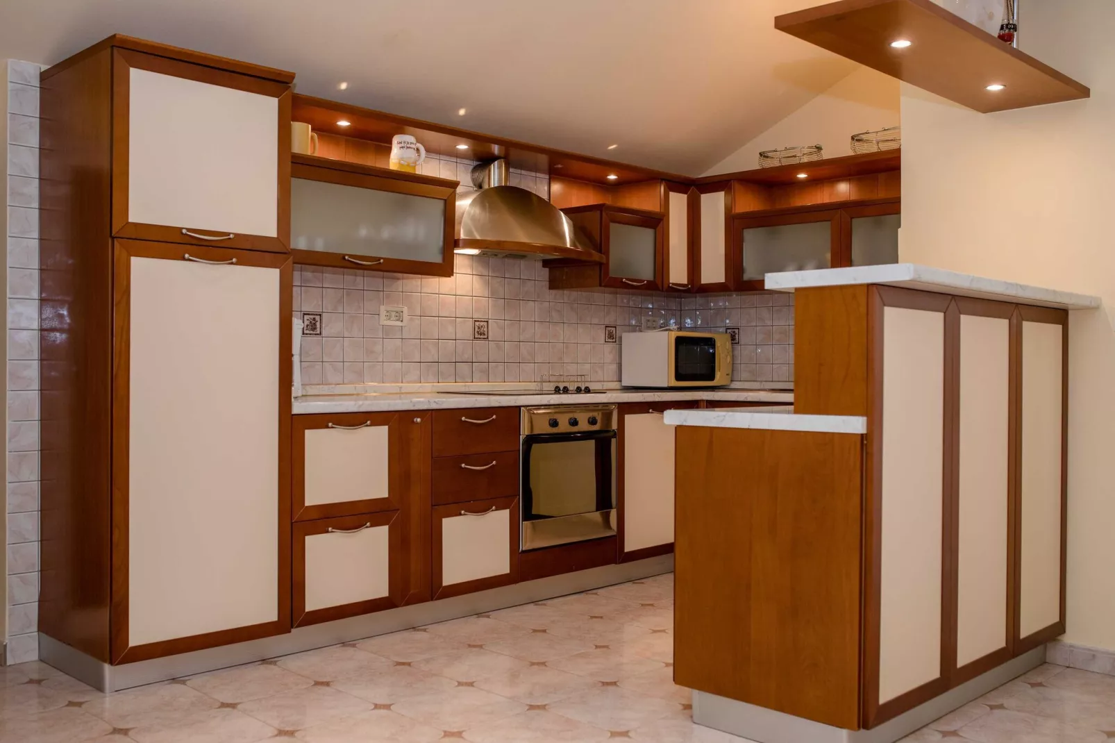 Guest House Villa Anggela - Two Bedroom Apartment with Balcony and Sea View-Keuken