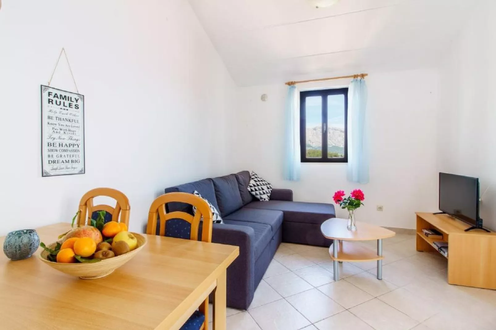 Lumbarda Resort Apartments - Comfort One Bedroom Apartment  H2-Woonkamer