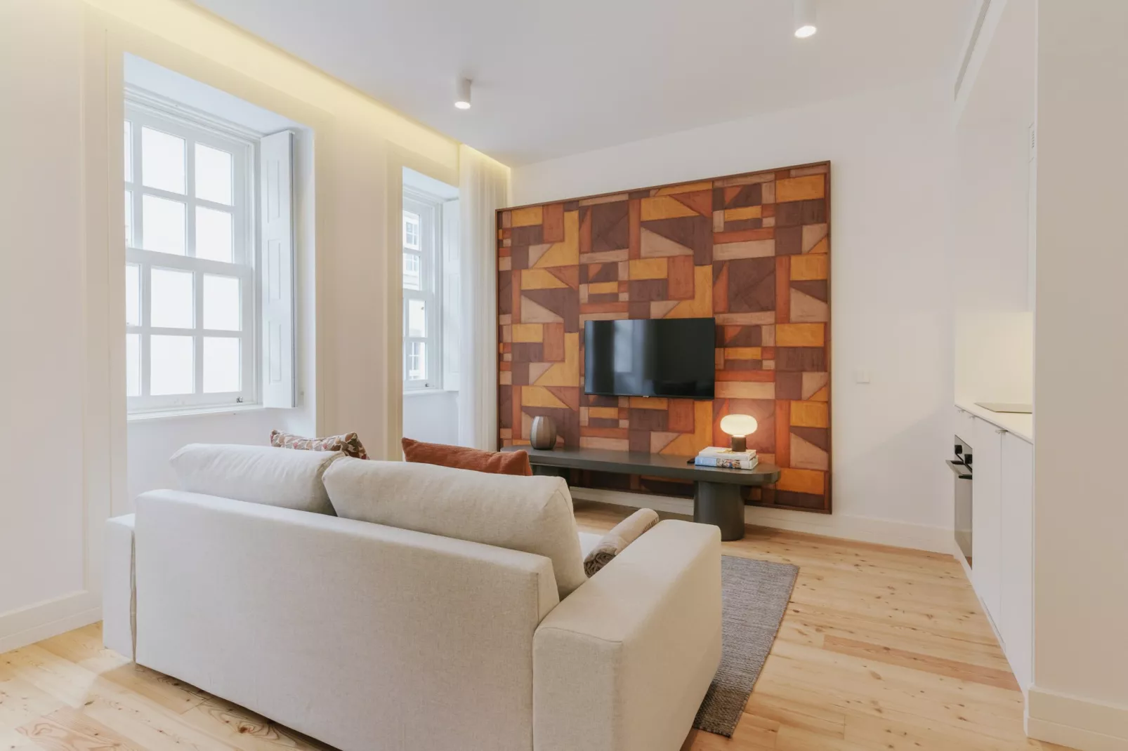 Feel Porto Clérigos Charm Flat 1.2-Woonkamer