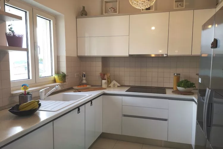 Apartment Blue Infinity 3 LeMi - Two Bedroom Apartment with Balcony and Sea view-Keuken