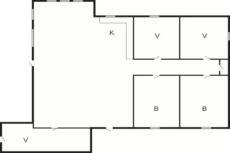 Unieke retraite in Vejby -By Traum Ferienwohnungen-Plattegrond