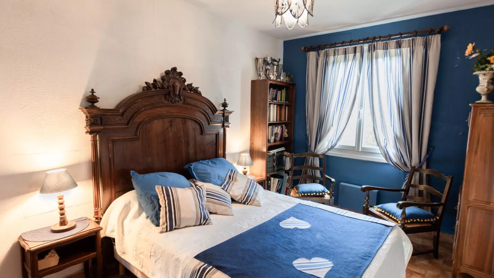 Les Volets Bleus-Slaapkamer