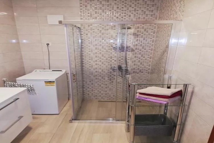 Apartments Marko - Two Bedroom Apartment with Terrace with Sea View (A4)-Badkamer