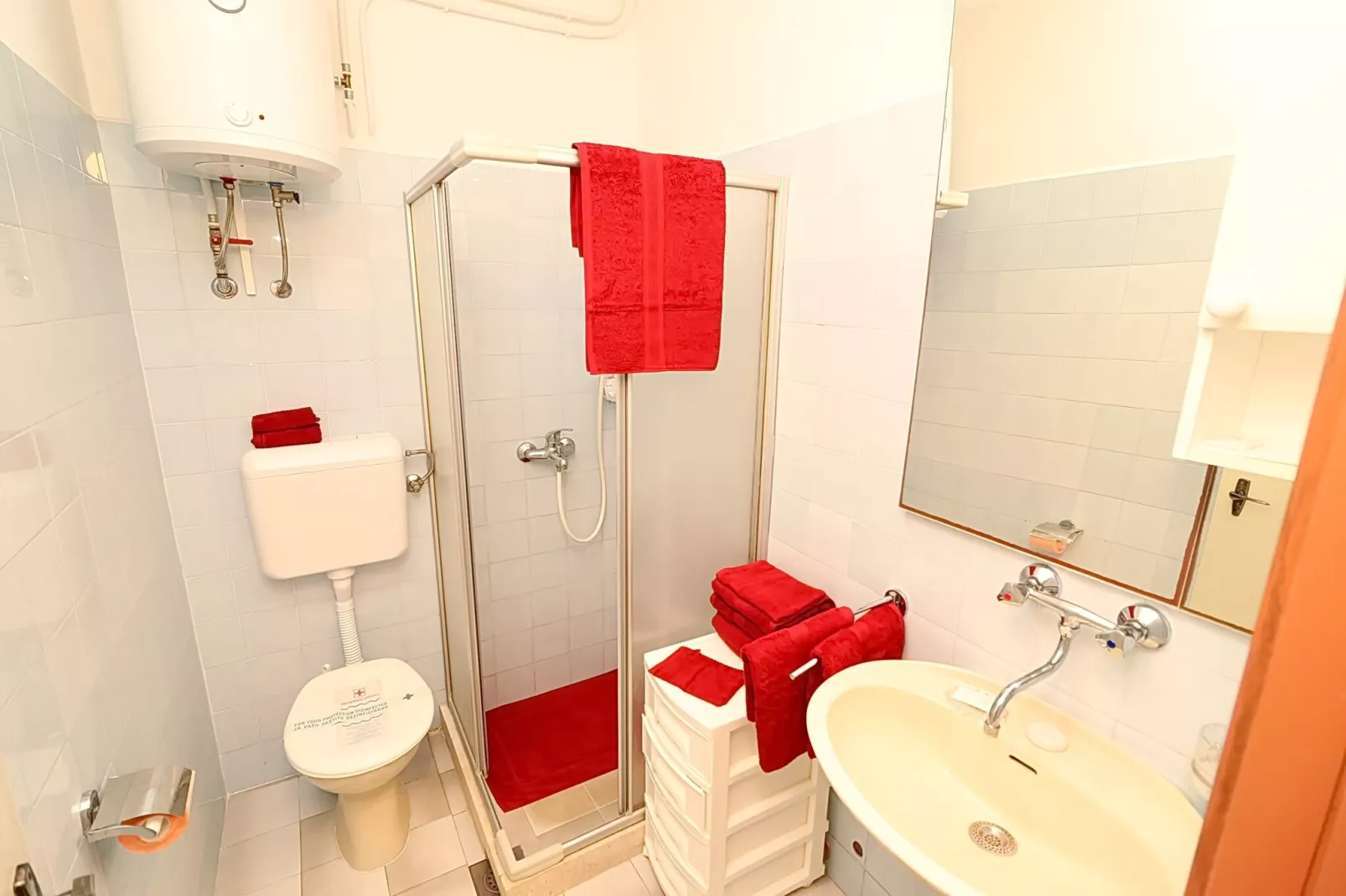 Apartments Villa Cebalo Korčula - Two Bedroom Apartment with Terrace and Sea View  LANA-Badkamer