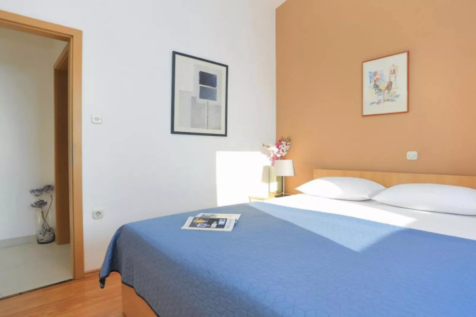 Apartments Roščić -  Classic Two Bedroom Apartment with Balcony and Sea View-Slaapkamer