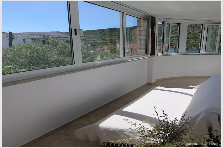 Apartments Juras - Studio Apartment with Loggia (Ana)-Terrasbalkon