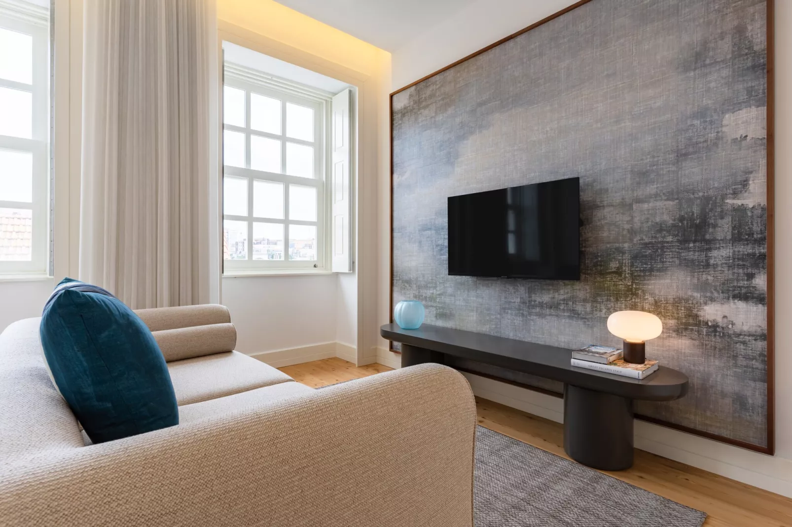 Feel Porto Clérigos Charm Flat 3.2-Woonkamer