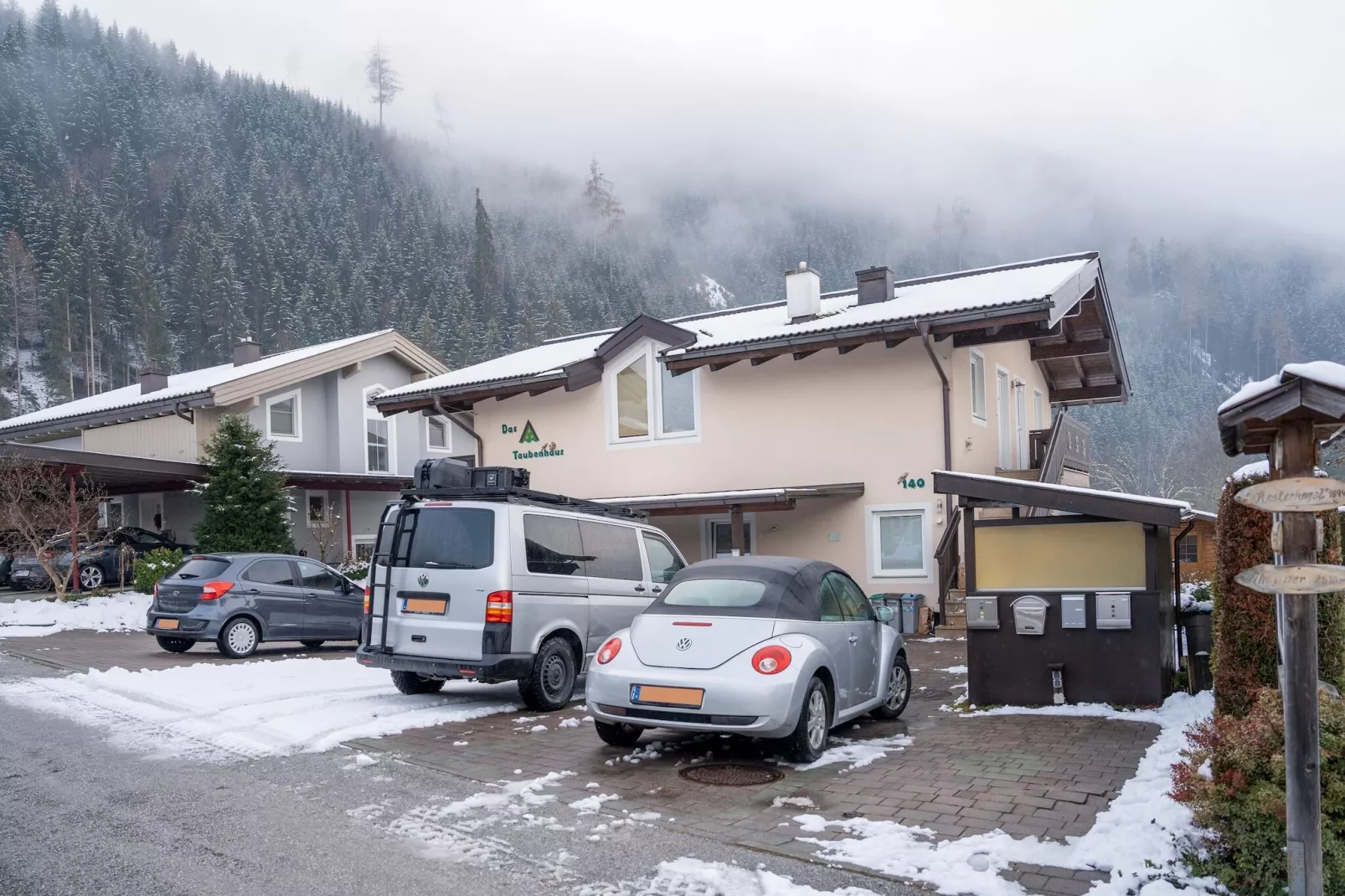 Apartment 5 mit Balkon /Hollersbach-Exterieur winter