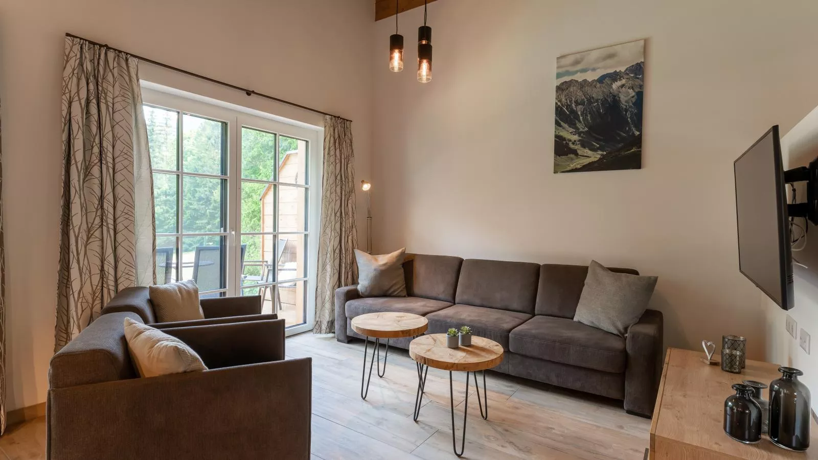 Tauernlodge Eben C1-Woonkamer