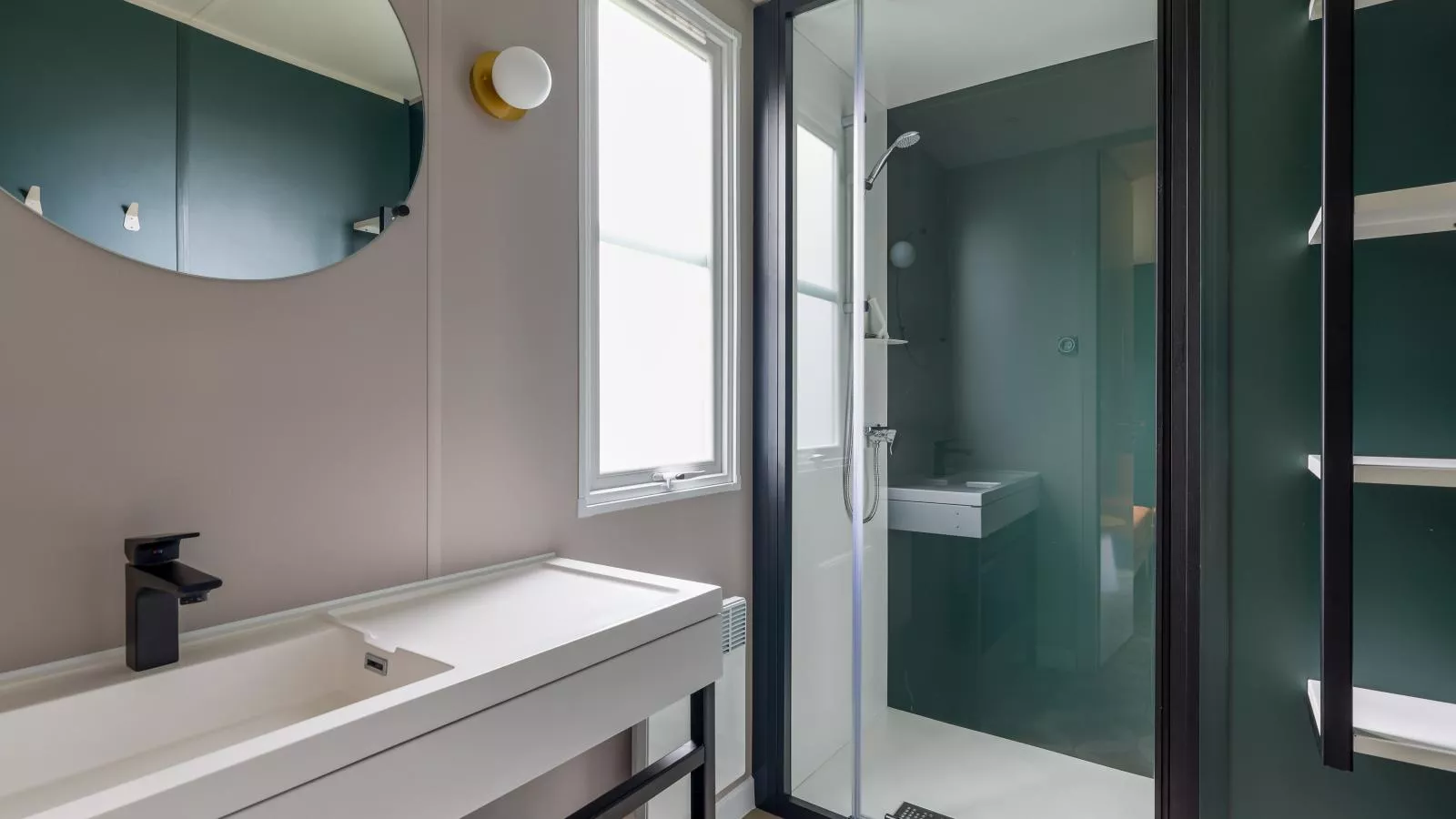 Boslodge-Badkamer