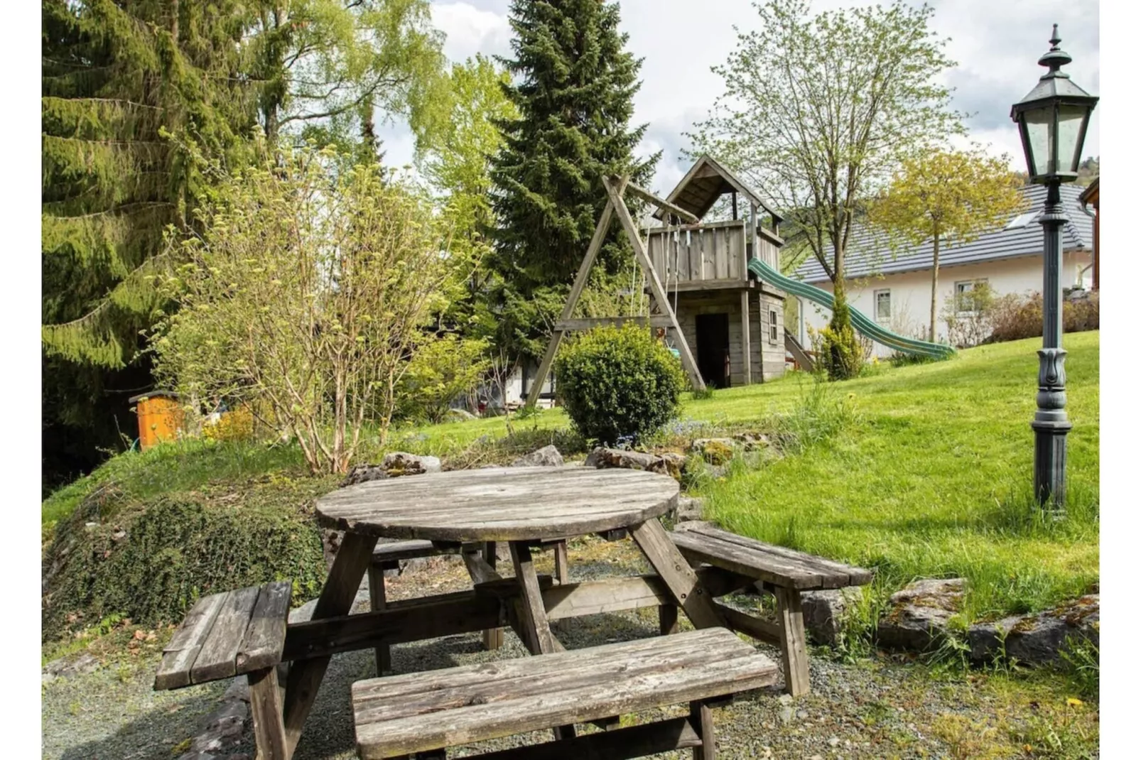 Luxus Blockhaus B-Tuinen zomer