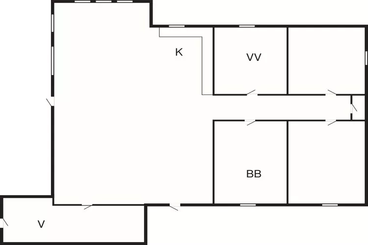 Unieke retraite in Vejby -By Traum Ferienwohnungen-Plattegrond