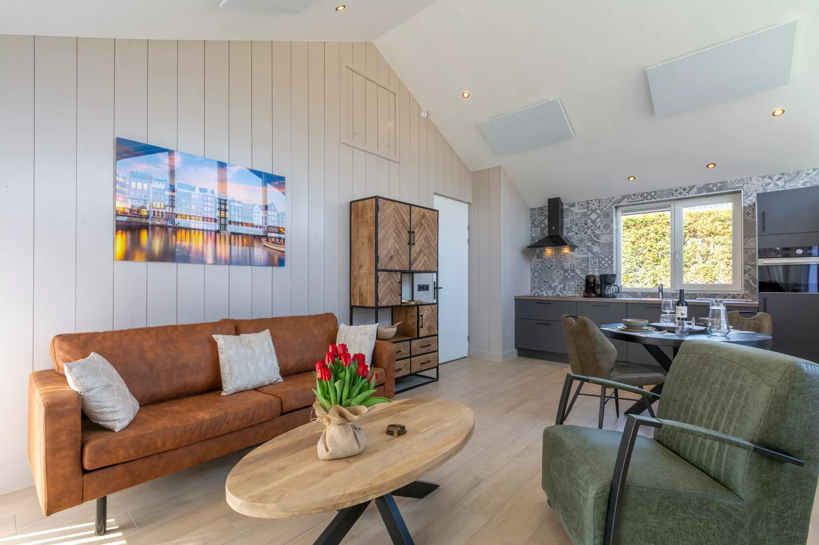 Wellness Villa Azure-Woonkamer