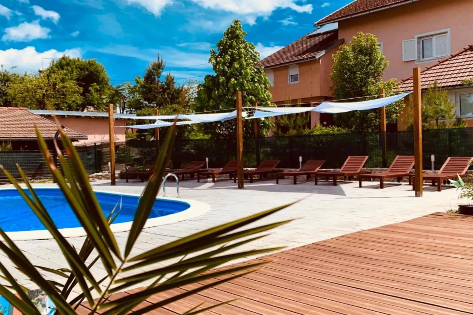 Villa Rubcic - Studio Apartment with Terrace and Poold View (4)-Zwembad
