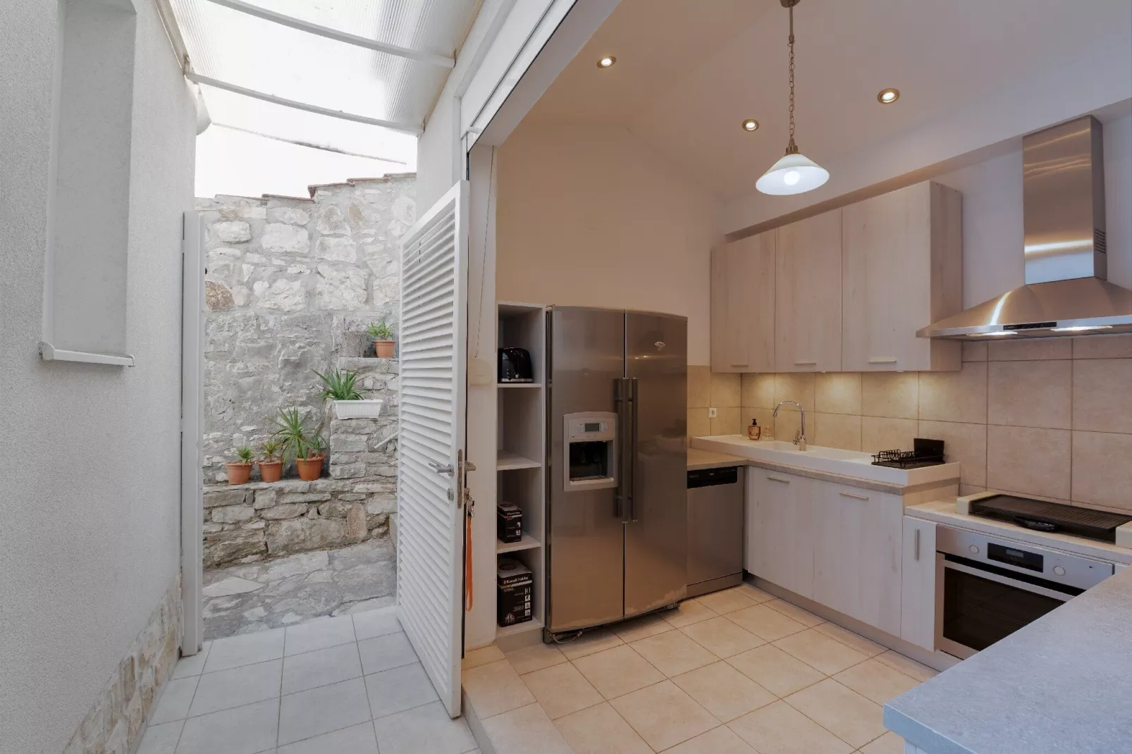 Holiday Home Lea - Three Bedroom Holiday Home with Terrace and Sea View-Keuken