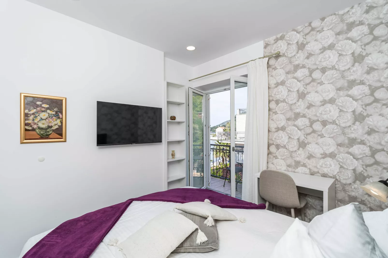 Apartment Villa Palma - One bedroom apartment with Balcony and Sea View (Apartman 2)-Slaapkamer