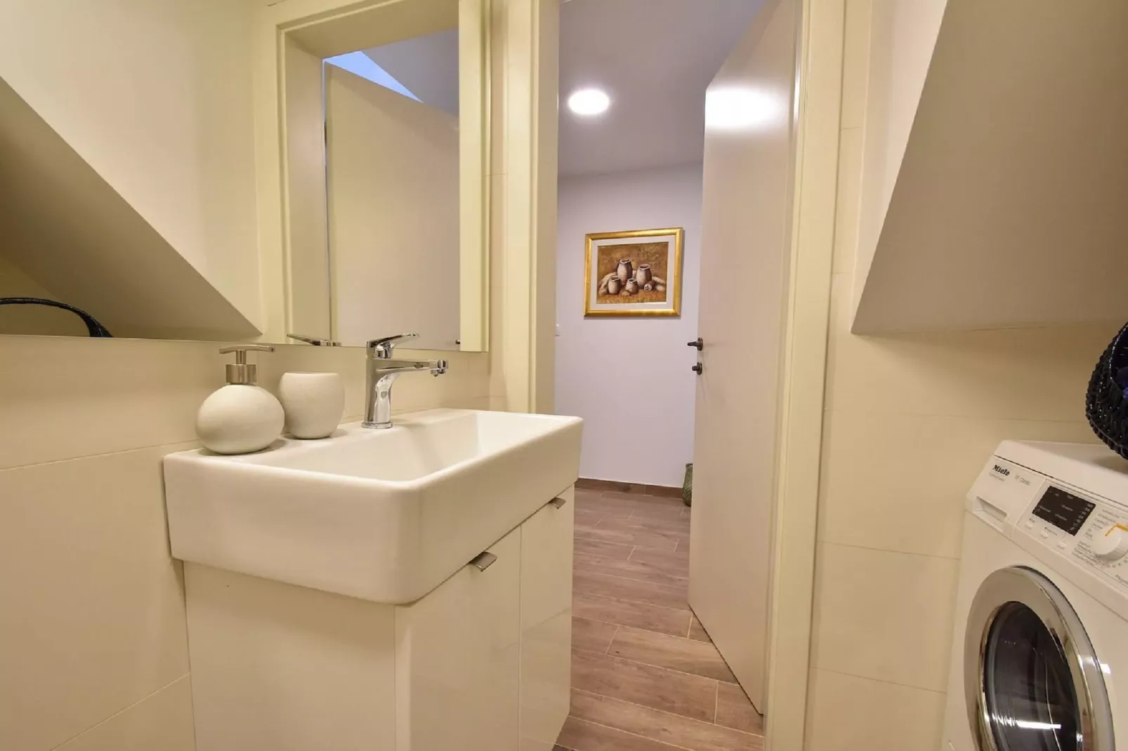 Apartment Mandika - One Bedroom Apartment-Badkamer