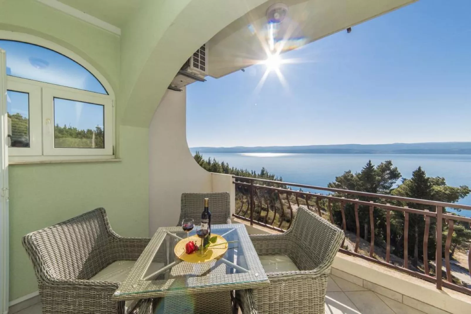 Apartments Tafra - One Bedroom Apartment 2-Terrasbalkon