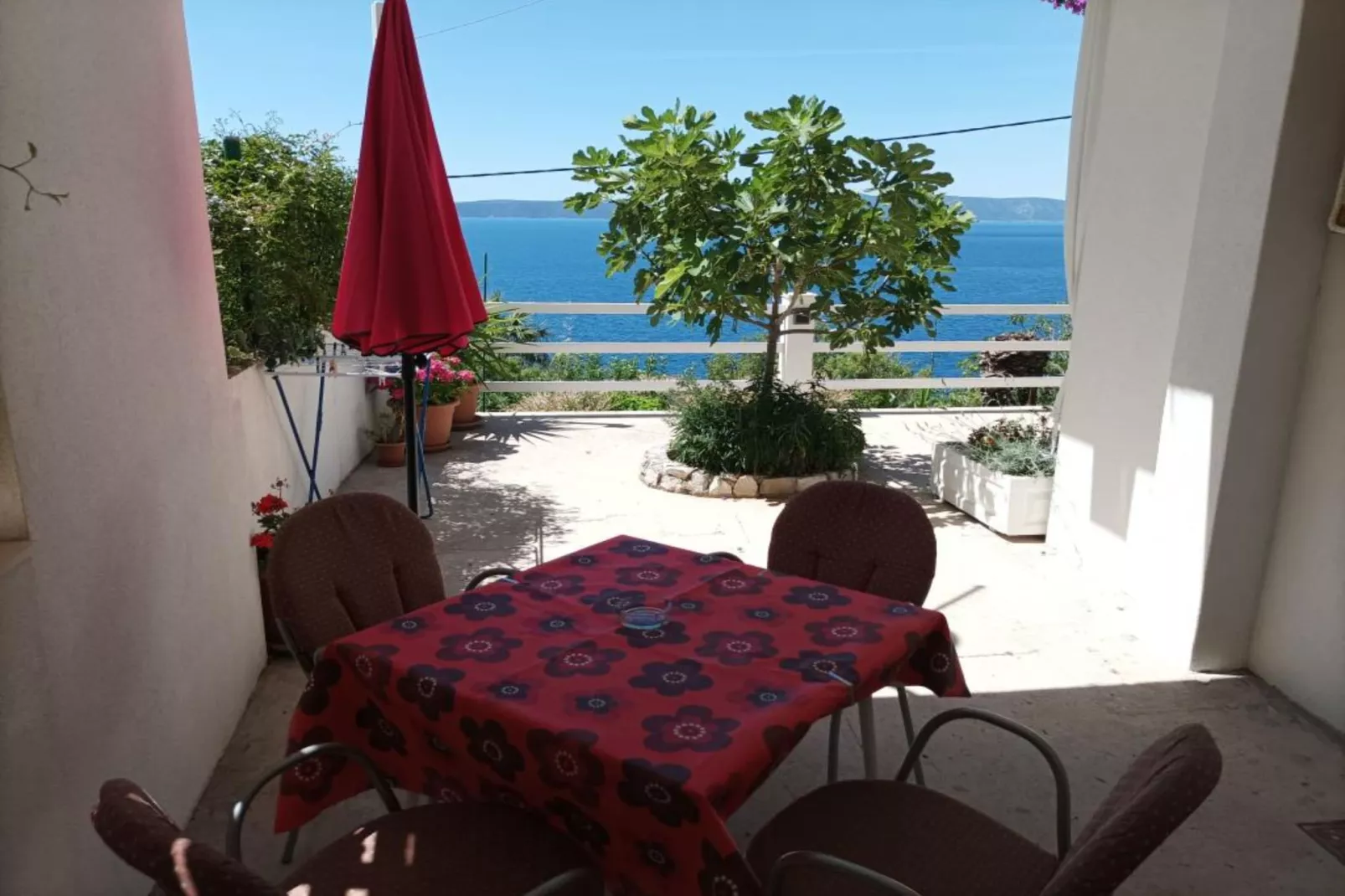 Sea View Apartments Lendic Podgora - Comfort Studio Apartment with  Balcony and Sea View-Buitenlucht