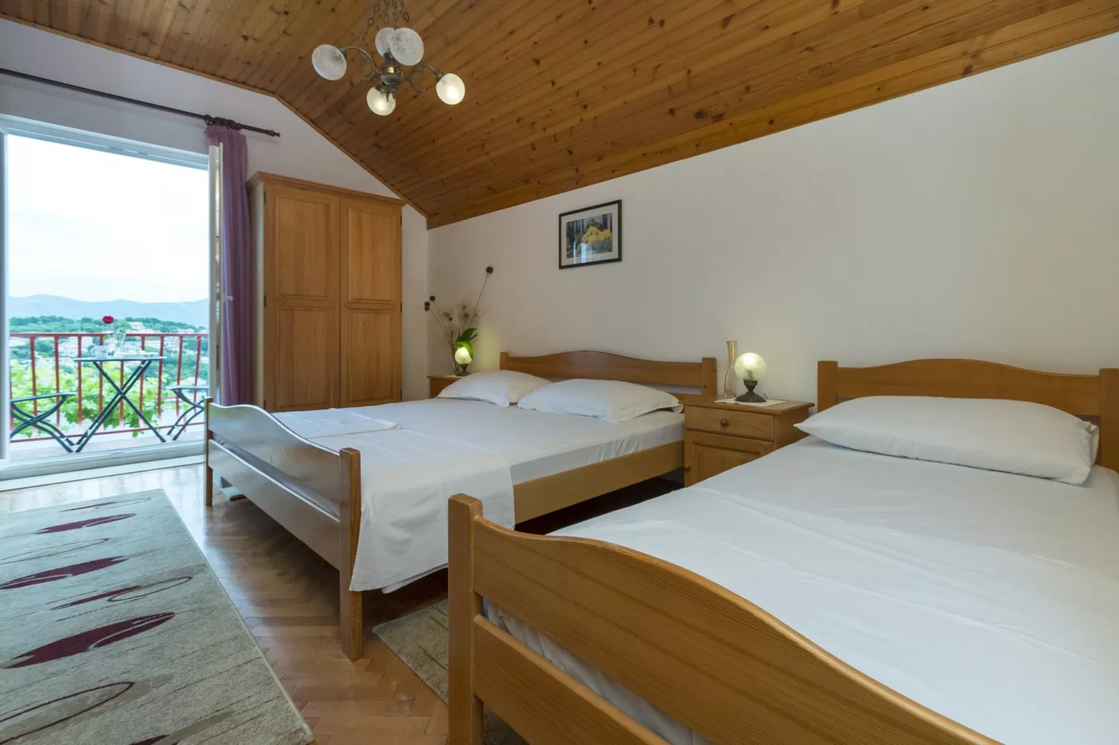 Oreb Dream Apartments - Two Bedroom Apartment with Terrace and Garden View (Apartment 5)-Slaapkamer