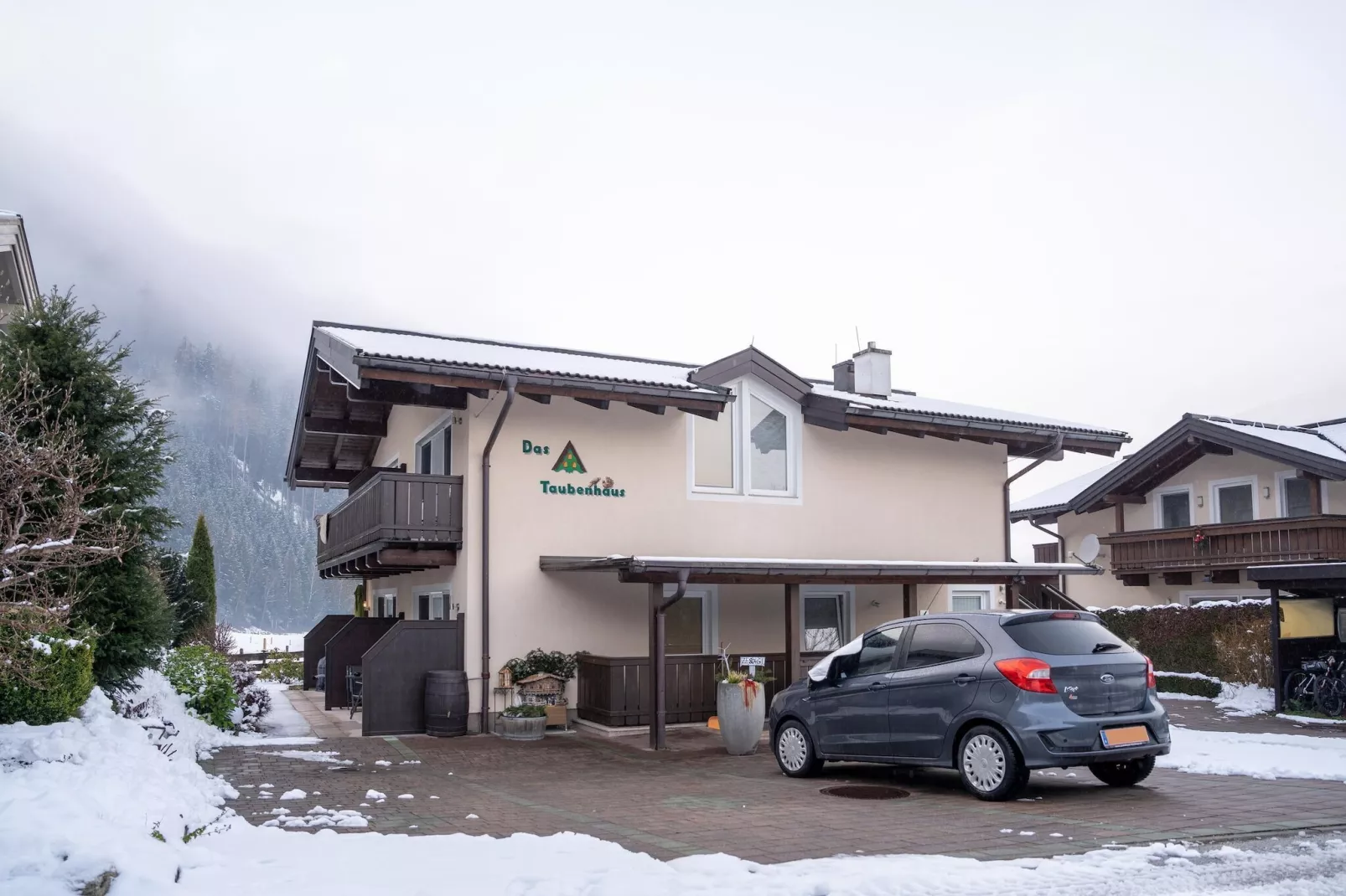 Apartment 5 mit Balkon /Hollersbach-Exterieur winter