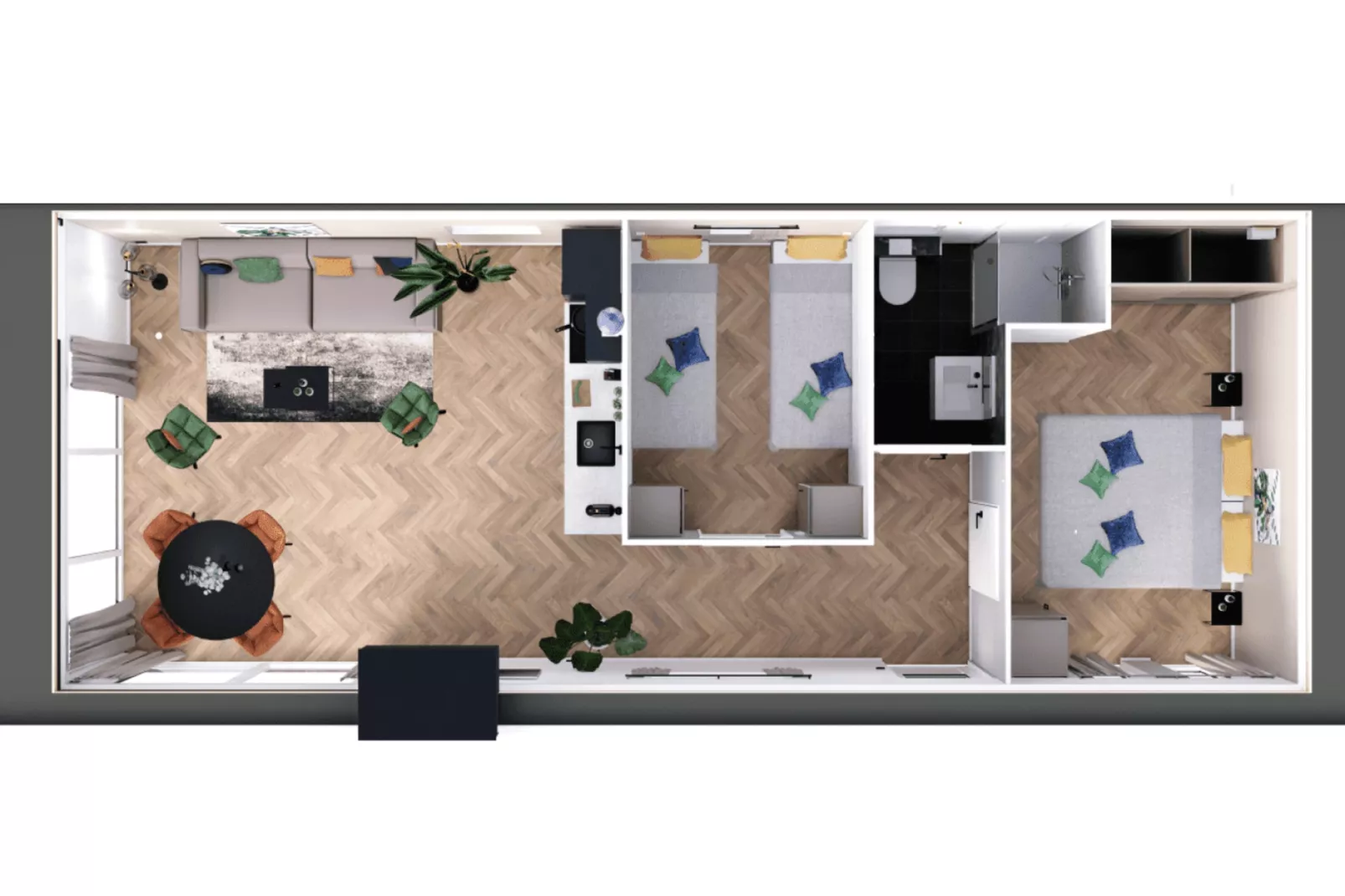 Chalet Eekhoorn-Plattegrond