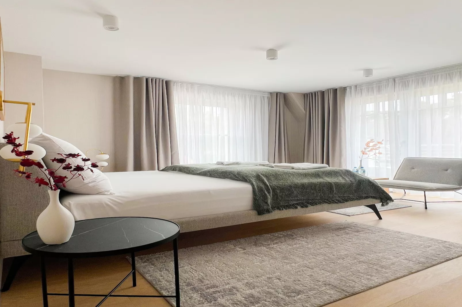 Apartament z balkonem na pierwszym piętrze-Slaapkamer