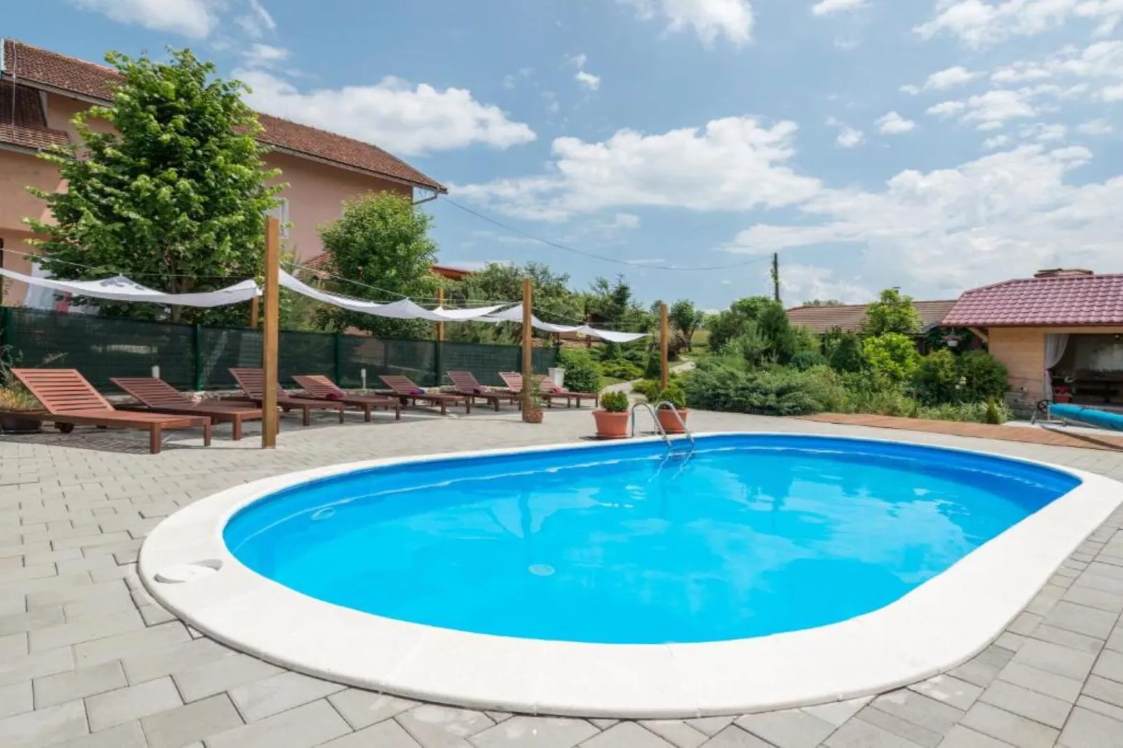Villa Rubcic - Studio Apartment with Terrace and Poold View (4)-Zwembad