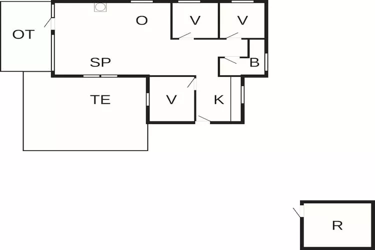 6 persoons vakantie huis in Hals-Plattegrond