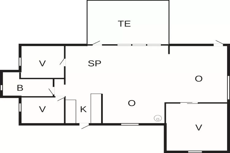 Moderne toevluchtsoord in Klitgards-By Traum-Plattegrond