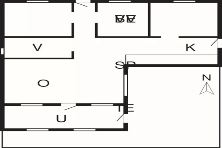Rustig toevluchtsoord in Romo -- By Traum Ferienwohnungen-Plattegrond