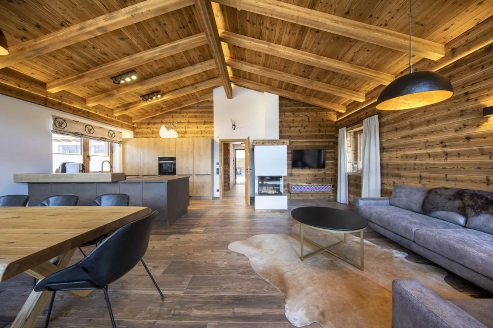 Nationalpark Chalet Ochsenbug-Woonkamer