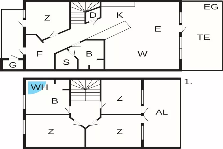 5 room,Strandhouse,Non smoking-Plattegrond