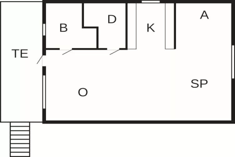4 persoons vakantie huis in Romelanda-By Traum-Plattegrond