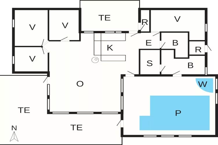 12 persoons vakantie huis in Saltum-By Traum-Plattegrond