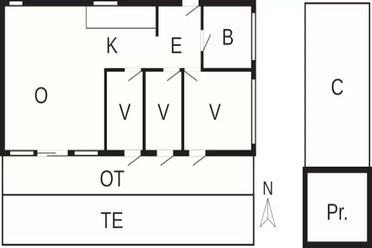 6 persoons vakantie huis in Ebeltoft-By Traum-Plattegrond