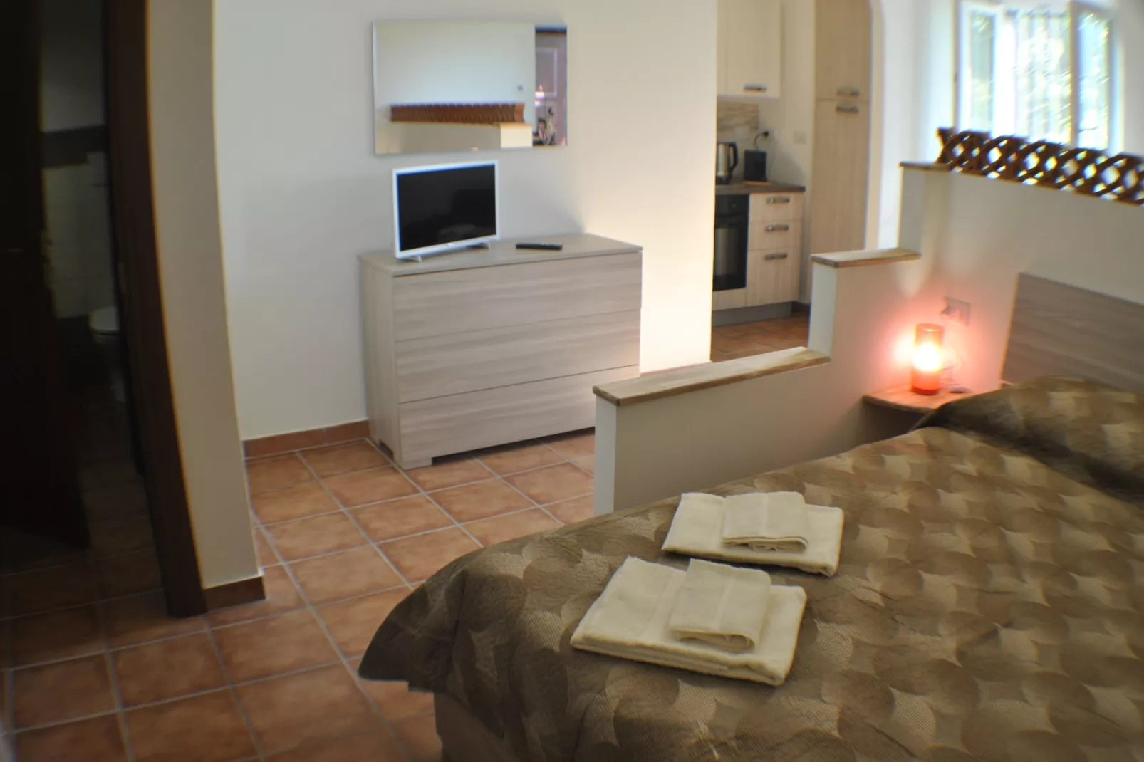 Casale Adriano Country House monolocale-Slaapkamer