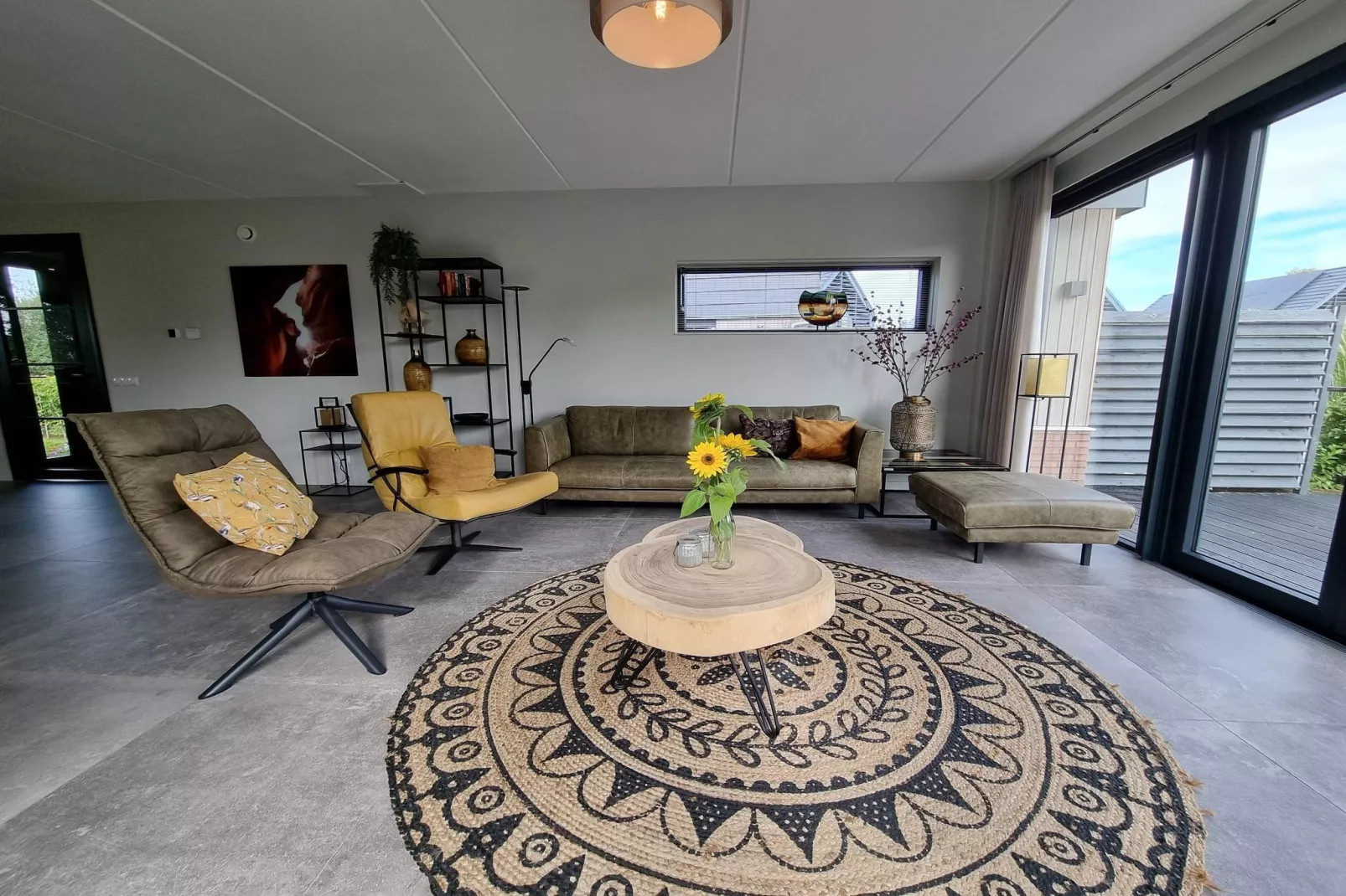 Watervilla Fjirtjin-Woonkamer