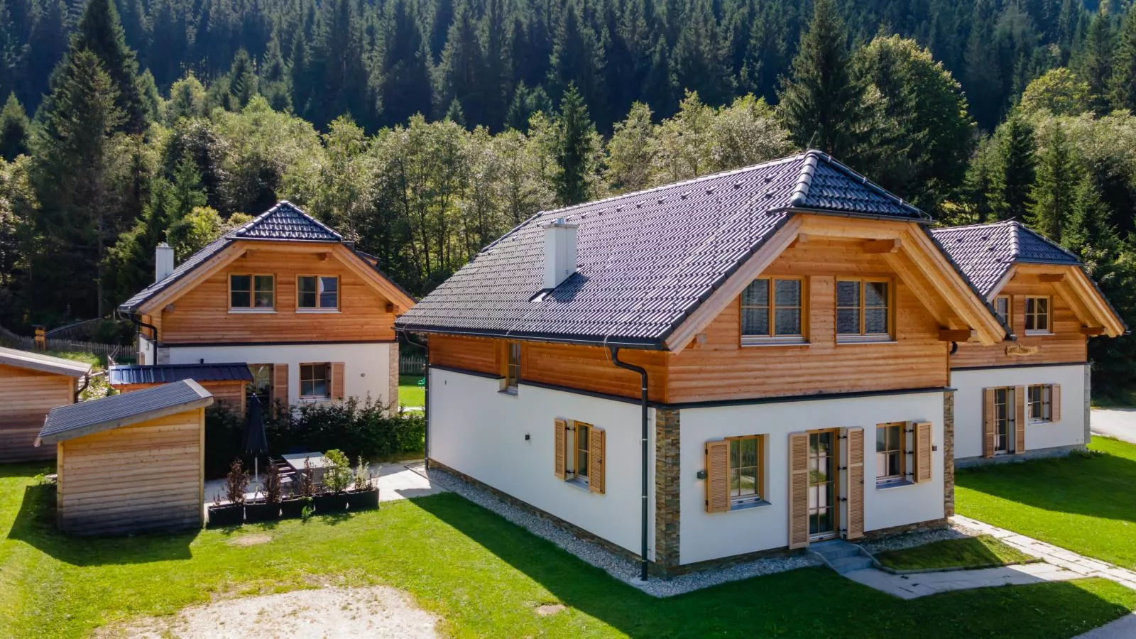 Steier Hütte-Buitenkant zomer