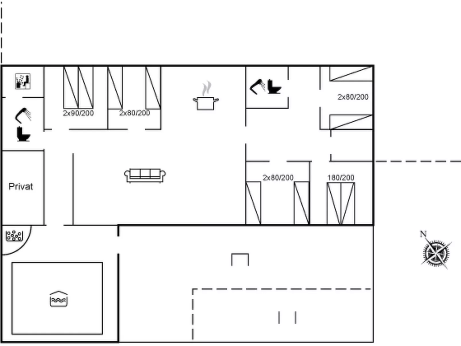 "Sverker" - 300m from the sea